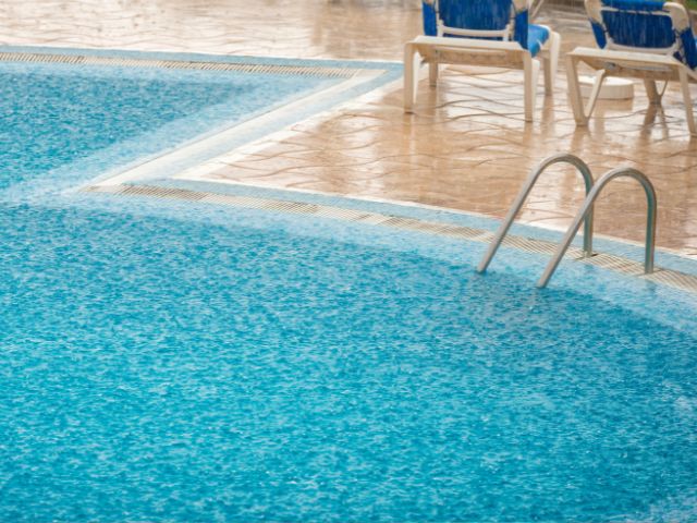 what to do when rain overflows your pool